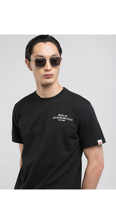 コットンジャ－ジープリントＴシャツ
